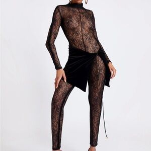 Full lace jumpsuit (LACED BODEE CATSUIT - PANTHER)
